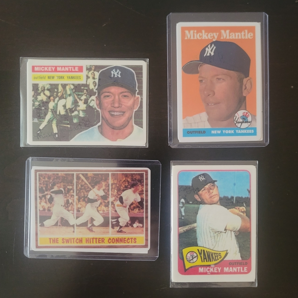 Topps Baseball Card Collection - Orange, Red, Yellow, Blue